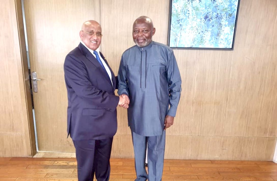 Entrevue entre le président de l'assemblée nationale et son homologue congolais, en marge de sa mission diplomatique en RDC