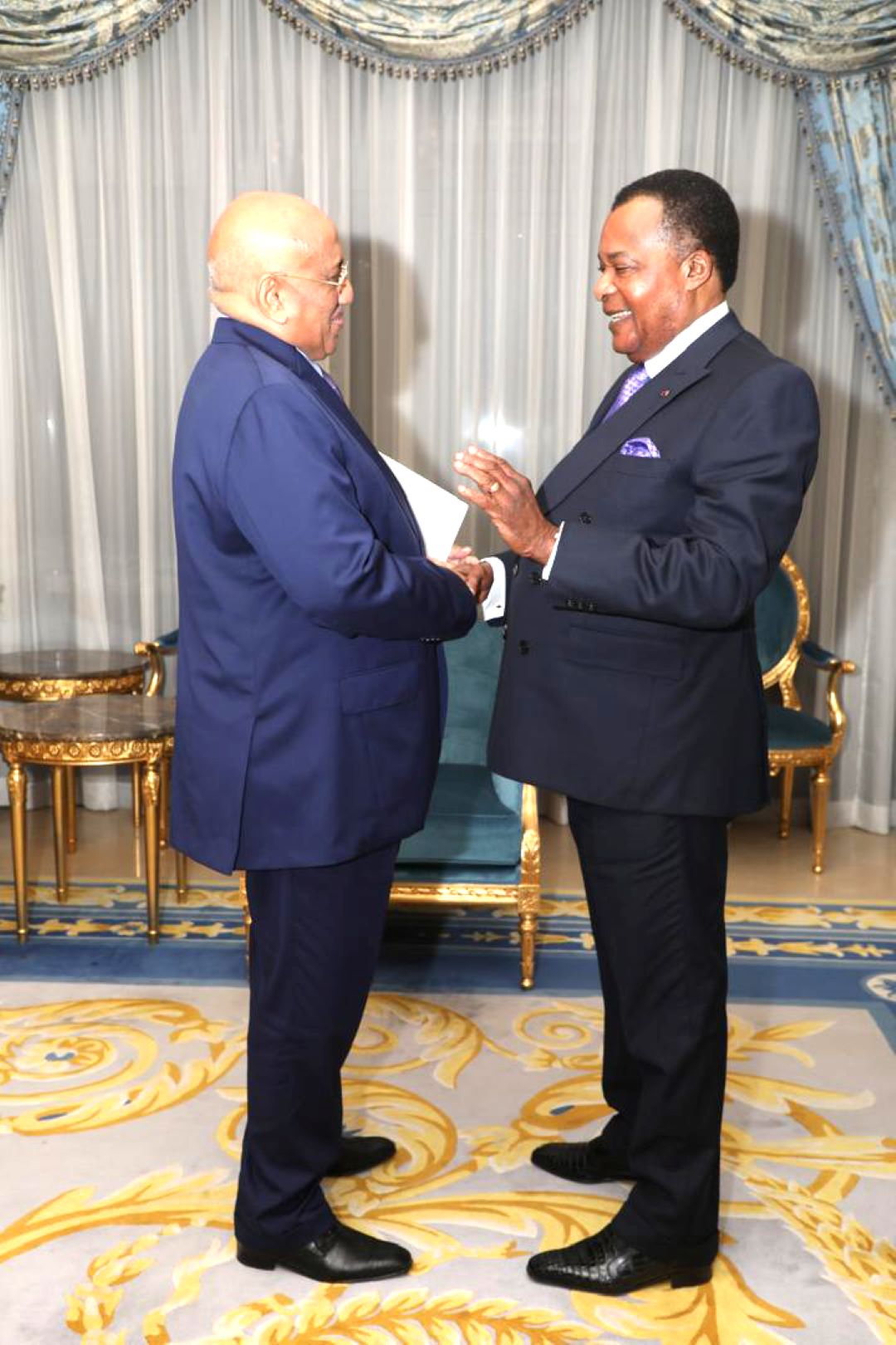 Le président de l’Assemblée nationale reçu par le Président congolais Denis Sassou-Nguesso