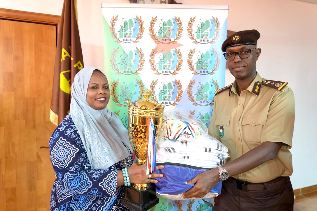 SES : don d'équipements sportifs au centre pénitentiaire de Gabode