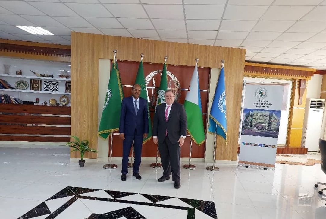 Rencontre entre le ministre Mahmoud Ali Youssouf et l'envoyé spécial Michael Hammer