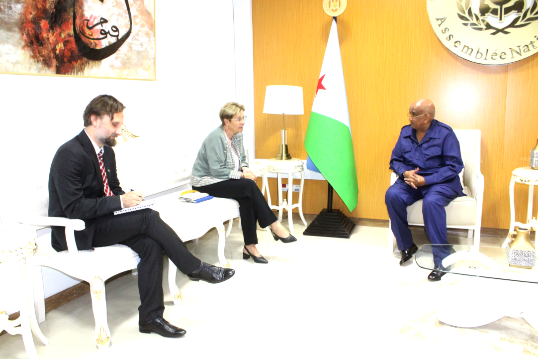 Le Président de l'Assemblée Nationale reçoit la visite d'adieu de l'ambassadrice de l'Union européenne à Djibouti