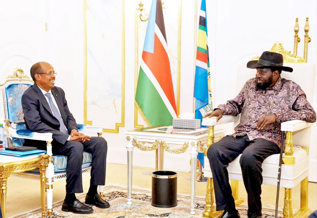 Mahmoud Ali Youssouf en visite au Sud-Soudan pour renforcer les relations bilatérales et obtenir des soutiens à sa candidature à la présidence de la Commission de l'Union africaine