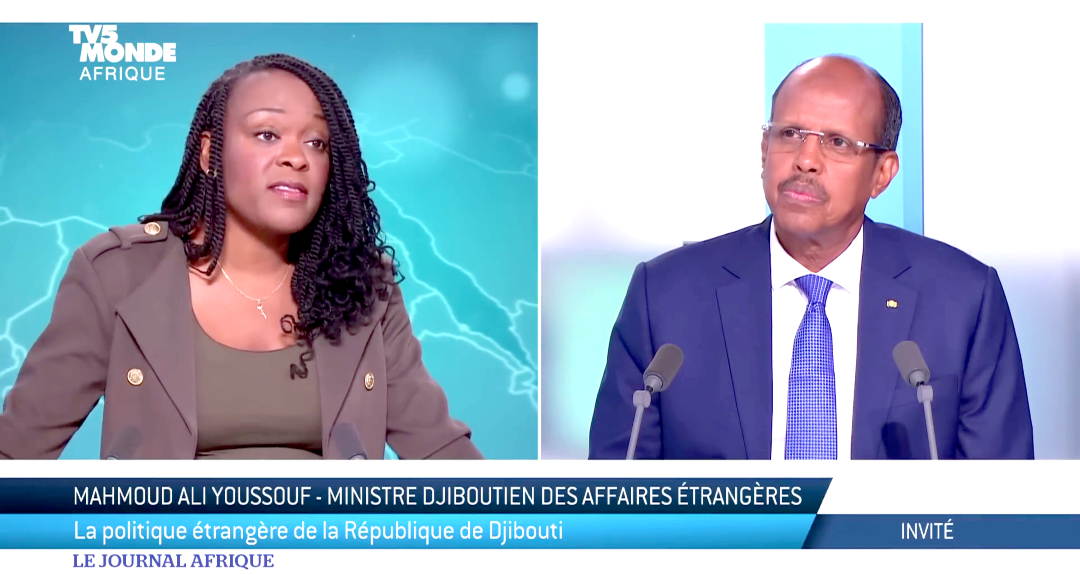 REVUE DE PRESSE ENTRETIEN : M. Mahmoud Ali Youssouf, invité spécial du Journal Afrique de TV5 Monde