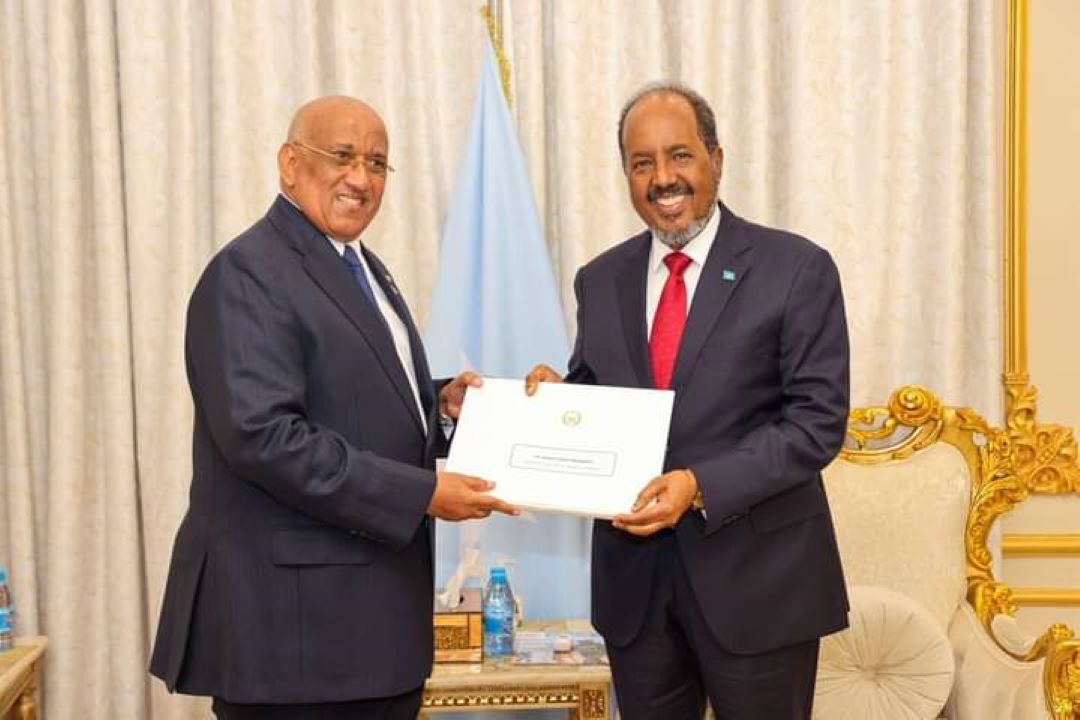Le Président de l’Assemblée Nationale reçu par le Président somalien