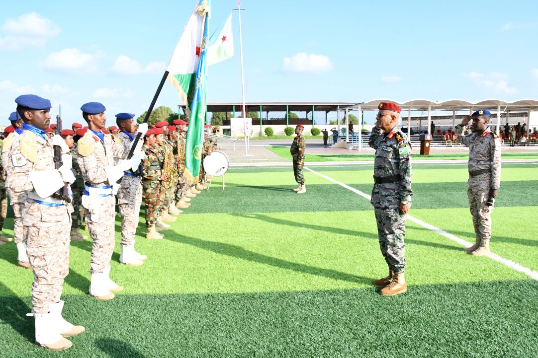 Cérémonie de clôture de la première rotation du stage de recyclage opérationnel des Forces Armées Djiboutiennes