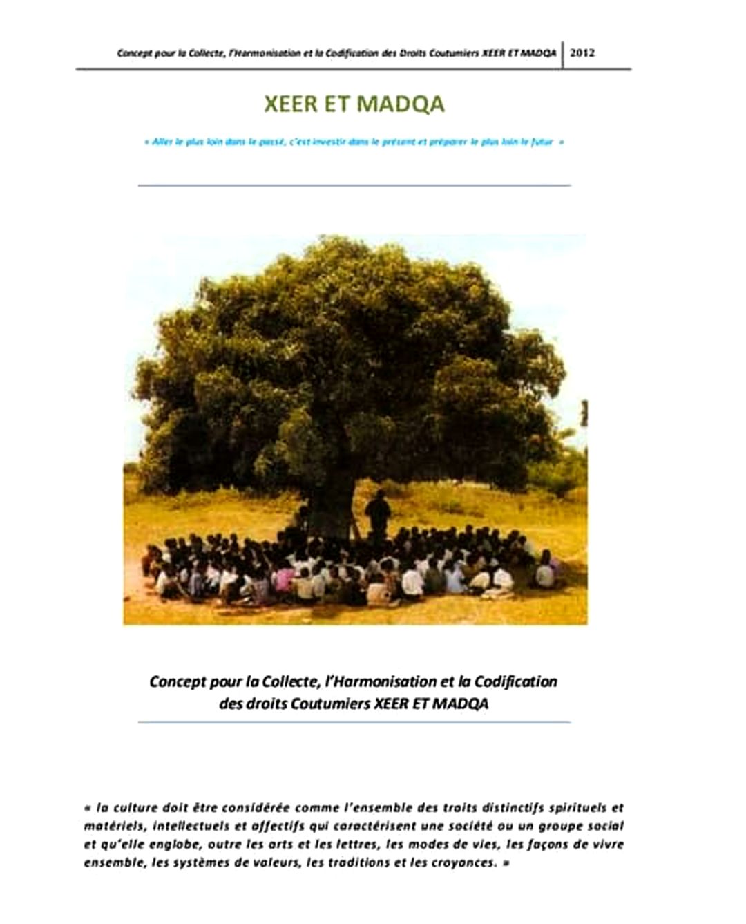 Les fondements de l’Etat du Xeer (DawladdaXeerka)