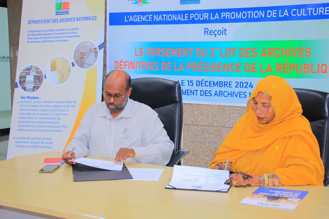 Versement du troisième lot des archives définitives de la Présidence de la République au département des Archives Nationales de l’ANPC