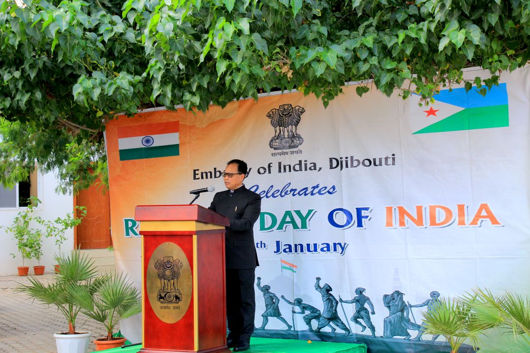 L’ambassade de l’Inde à Djibouti célèbre le 76e anniversaire du jour de la République