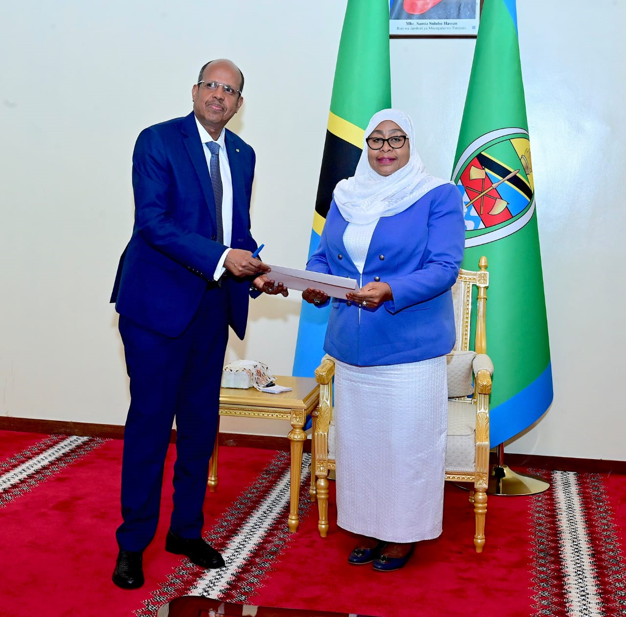 Le ministre des Affaires étrangères reçu par la présidente de la Tanzanie