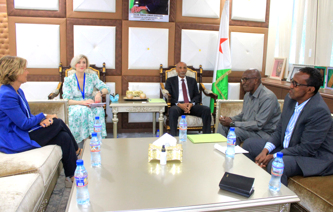 Le ministre du travail reçoit la nouvelle Ambassadrice de l’Union Européenne à Djibouti