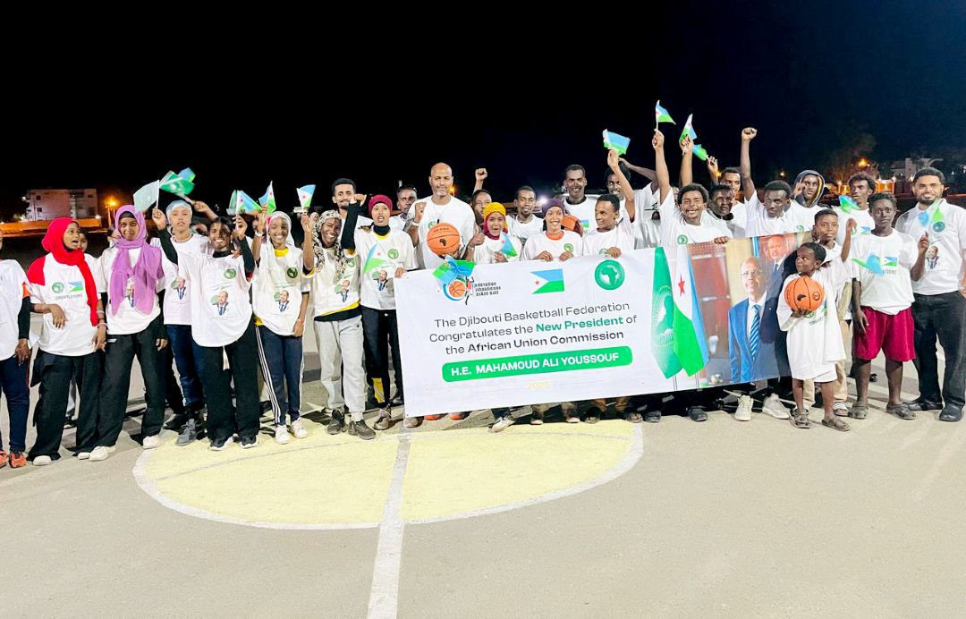 Le Basket Djiboutien rend hommage à la victoire de Mahmoud Ali Youssouf à la tête de la commission de l’UA