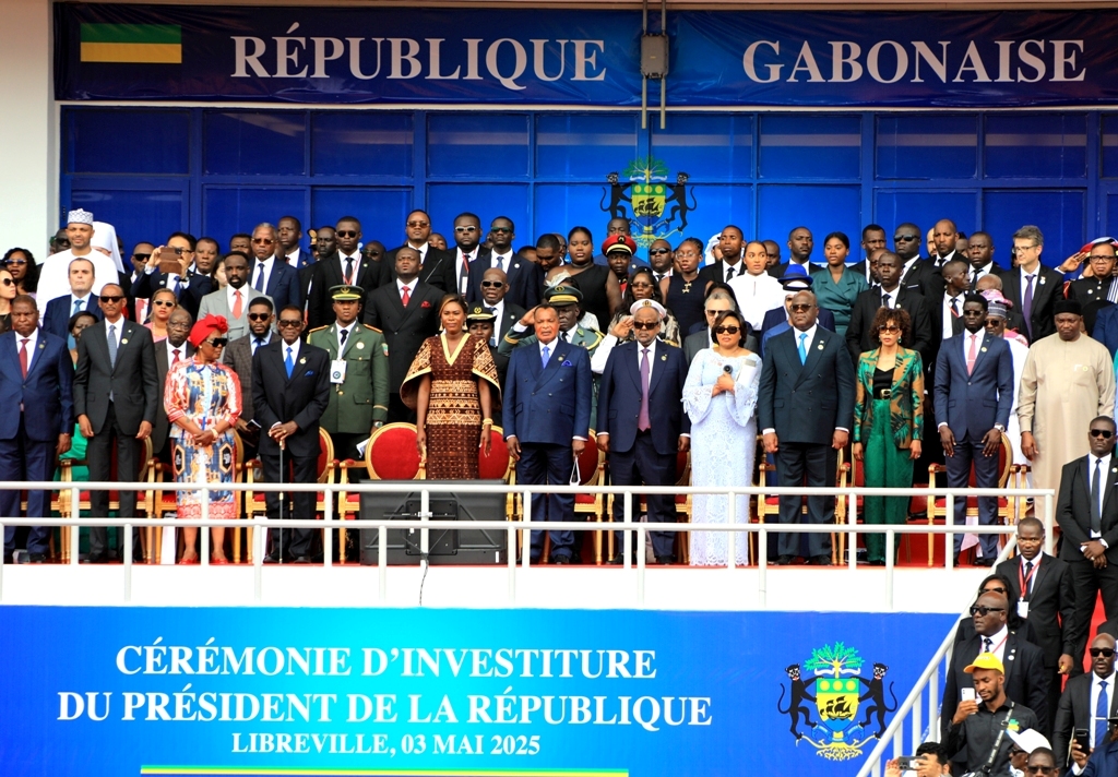 Le Président Guelleh prend part à la cérémonie d’investiture de son homologue élu du Gabon