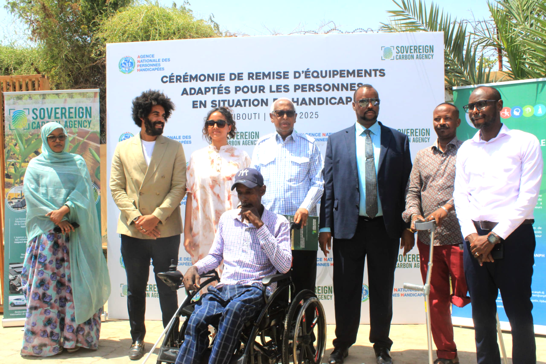 Sovereign Carbon Agency/ANPH : Don d’un important lot de matériels pour améliorer le quotidien des Personnes à besoins spéciaux   