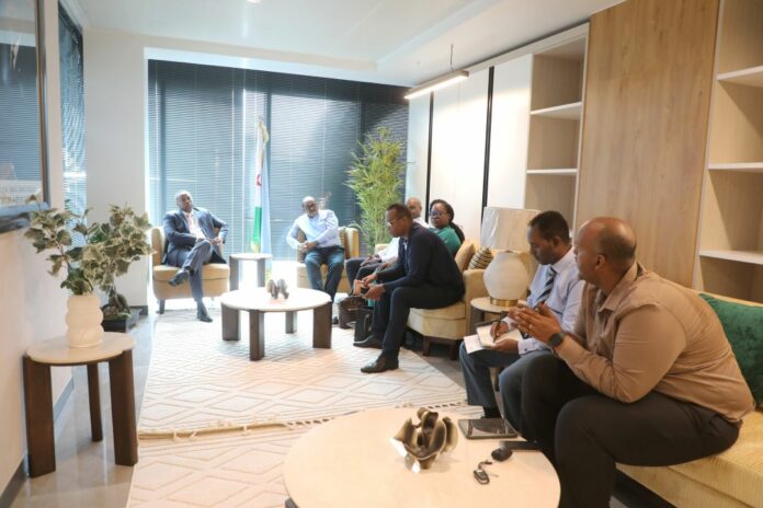 Une forte délégation de la Banque Africaine de Développement (BAD) reçue en audience par le Ministre de lEnergie (1)