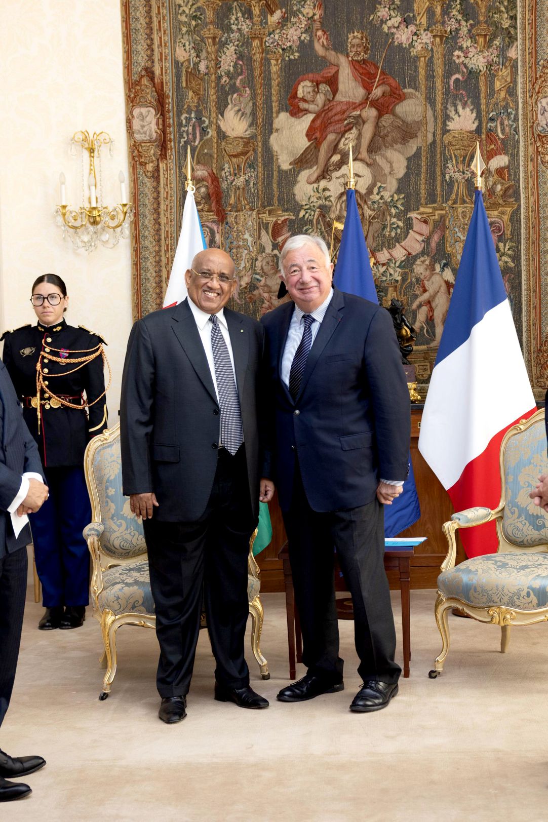 Entretien bilatéral entre le Président de l’Assemblée nationale de Djibouti et le Président du Sénat français