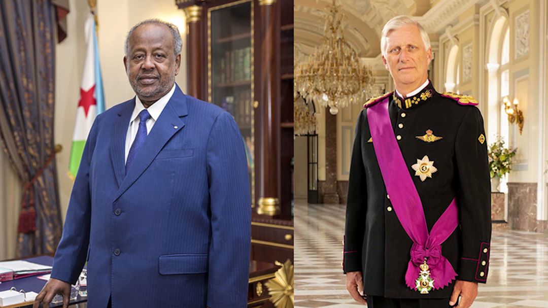 Le Président Guelleh exprime ses chaleureuses félicitations au Roi des Belges, à l’approche de la Fête nationale de son pays