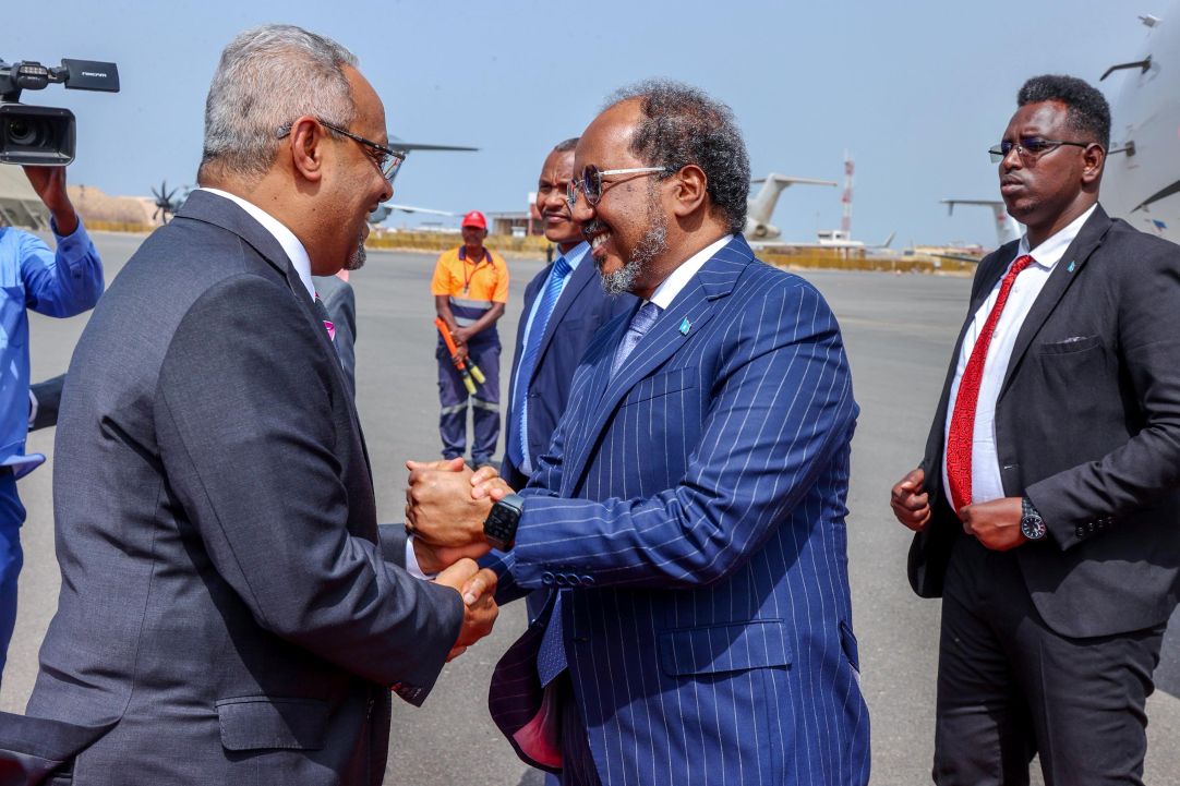 Le Président somalien entame une visite de travail de 48 heures à Djibouti