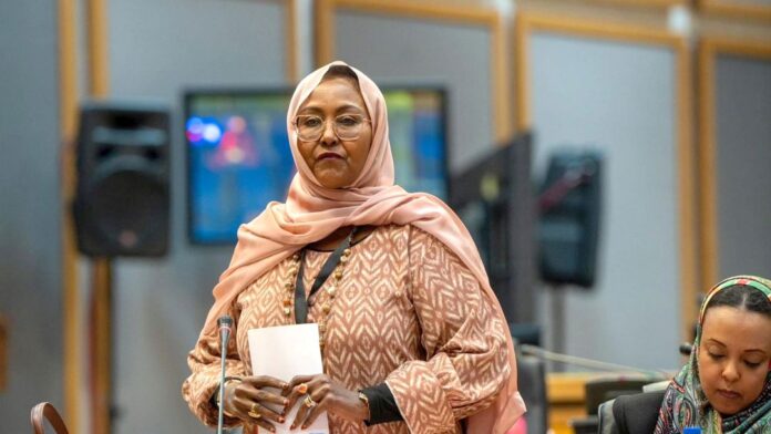 Safia Elmi Djibril au Parlement panafricain