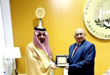 Le Président de l’Assemblée nationale reçoit le nouvel Ambassadeur d’Arabie Saoudite