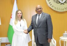 Le Président de l’Assemblée nationale reçoit la responsable du réseau Climate Parliament