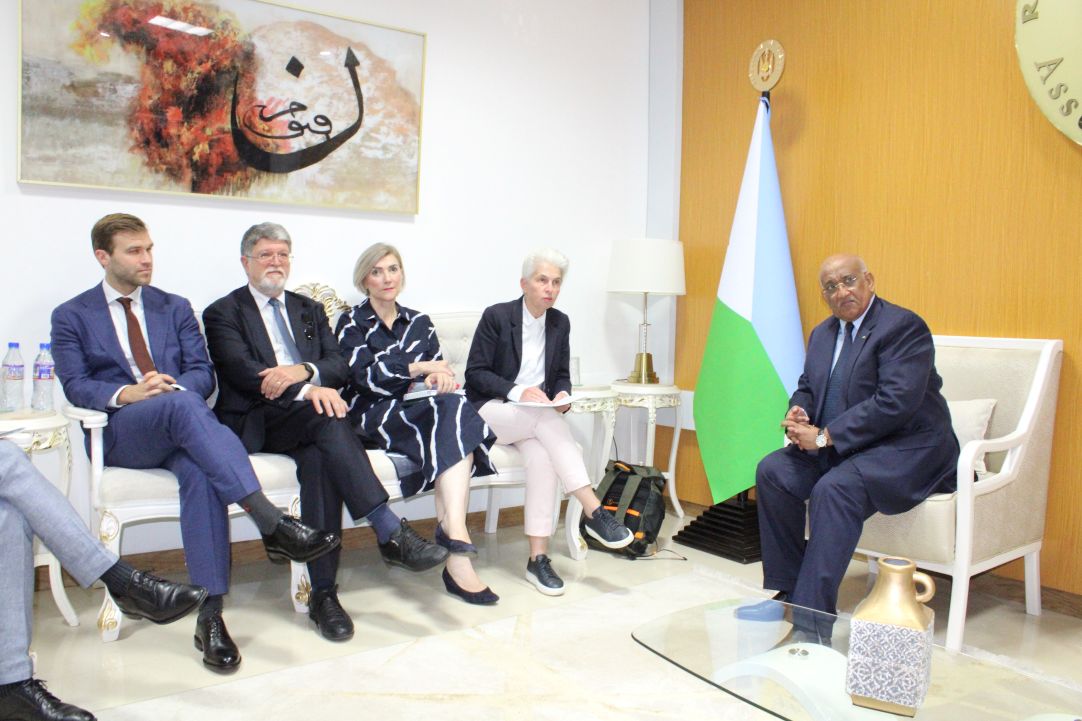 Une délégation du Parlement européen reçue par le Président de l’Assemblée nationale