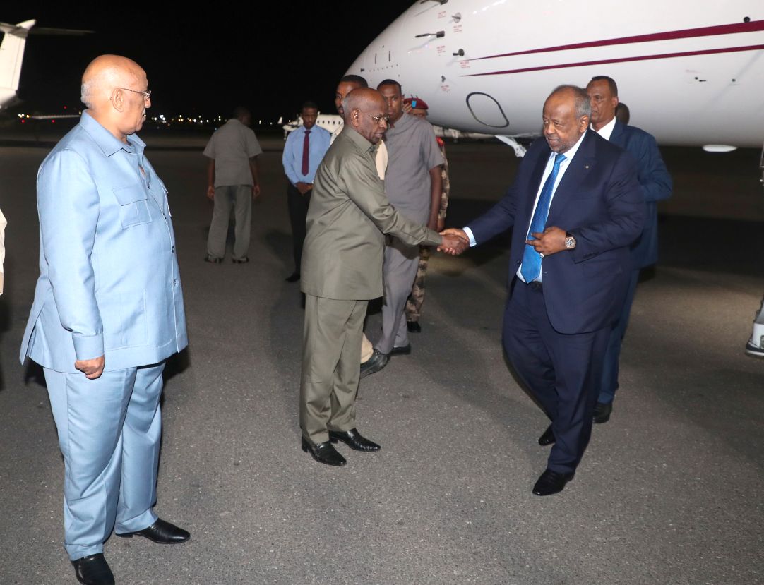 Le Président Guelleh regagne le pays à l’issue de sa participation à l’investiture de son homologue réélu de Côte d’Ivoire