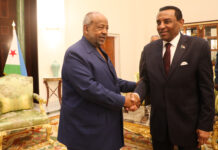 Le Président Guelleh reçoit le Premier Ministre soudanais