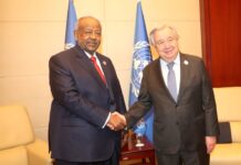 Entretien fructueux entre le Président Guelleh et le Secrétaire Général des Nations unies