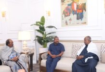 Entretiens tripartites entre le Président Guelleh, son homologue somalien et le Premier Ministre éthiopien