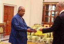 Le Président Guelleh reçoit les Lettres de Créances de 8 nouveaux Ambassadeurs