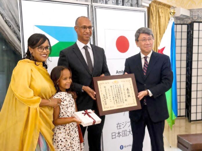 Coopération bilatérale le Japon distingue Hassan Omar Mohamed pour son engagement en faveur de l’amitié djibouto-japonaise