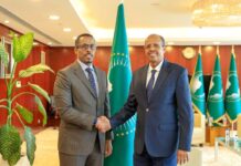 Le ministre du Commerce et du Tourisme, Orbis Elaf Orbis, reçu par le président de la Commission de l’Union africaine à Addis-Abeba